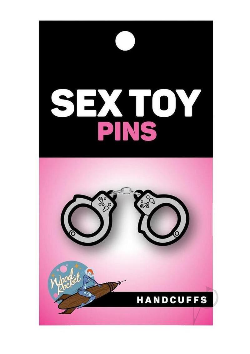 Handcuffs Enamel Pin - image