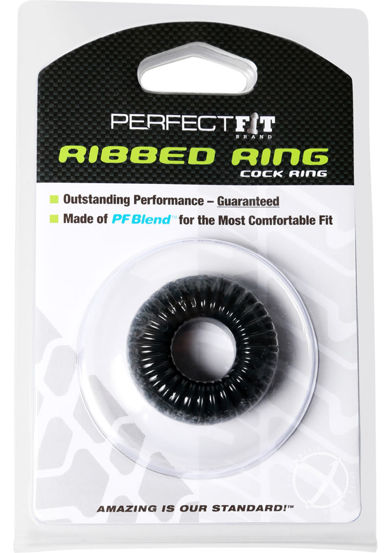 Ribbed Ring Black - image