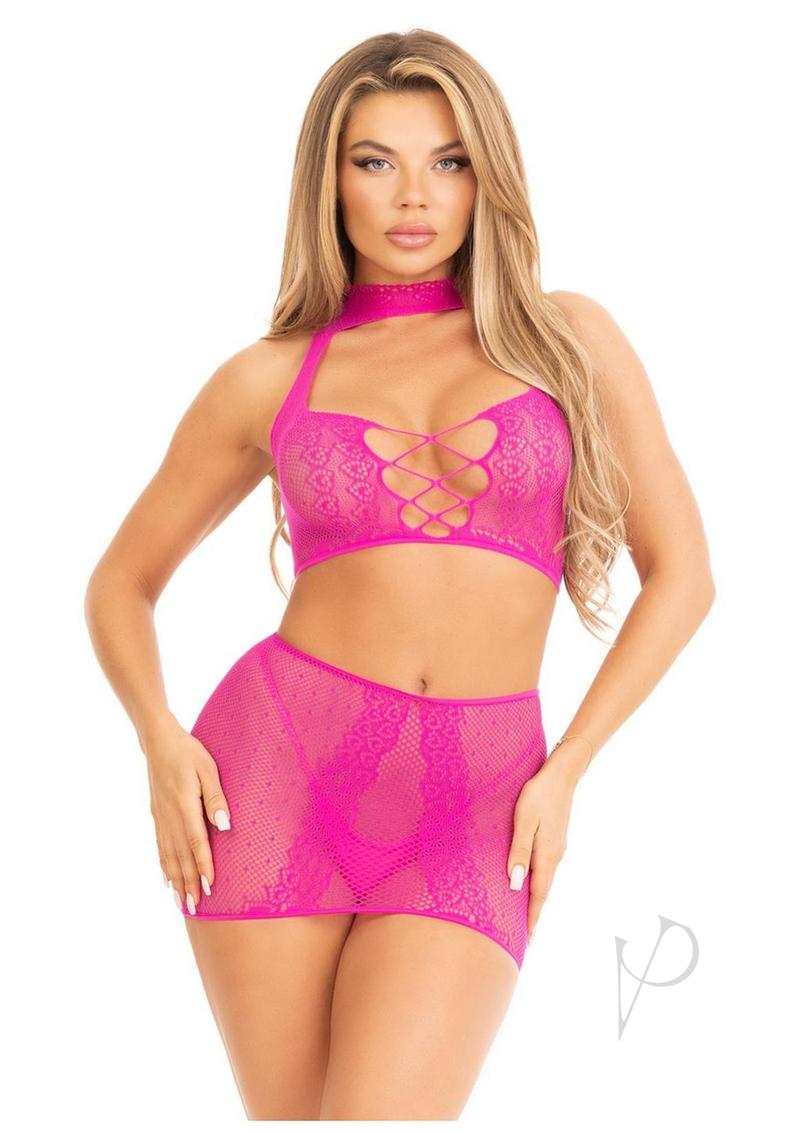 Dotted Net Lace Hal… - image