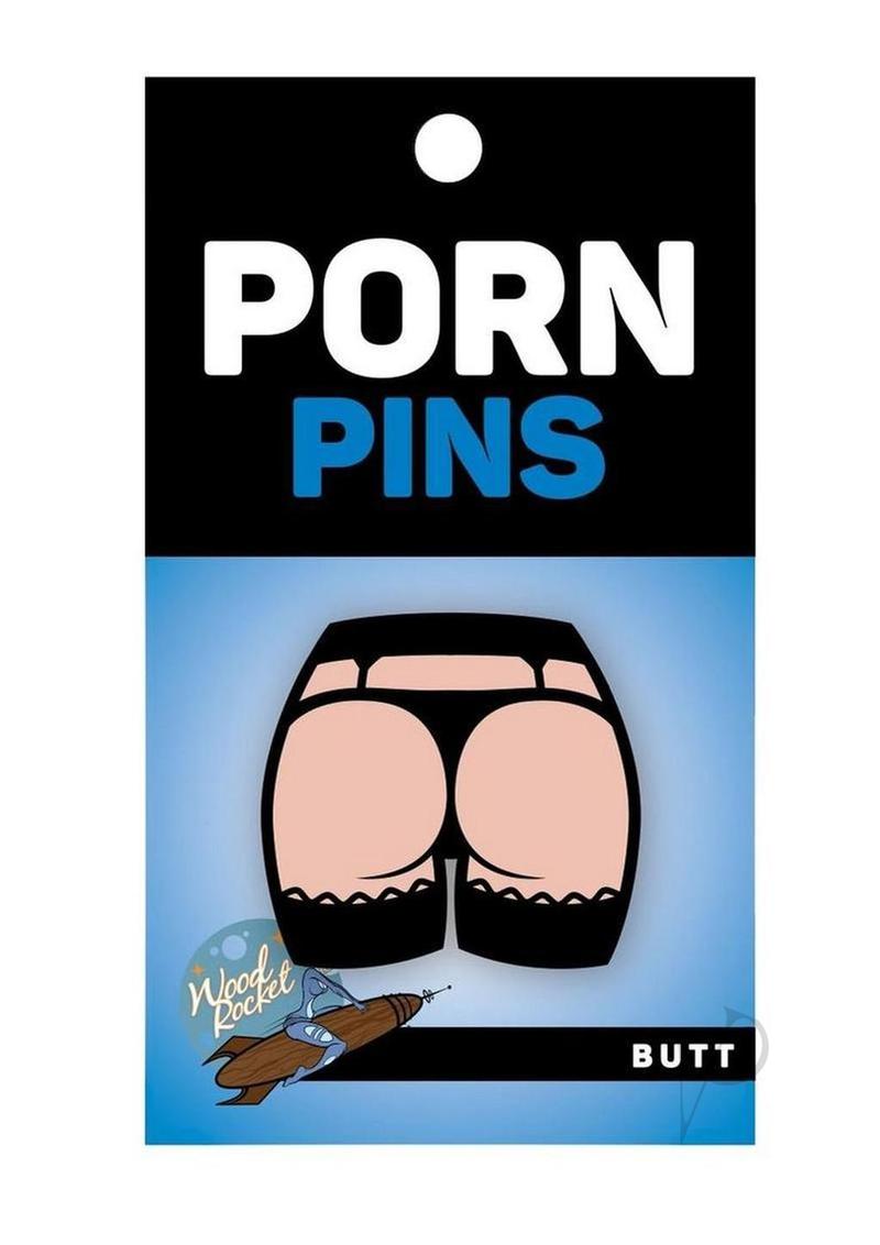 Butt Enamel Pin - image