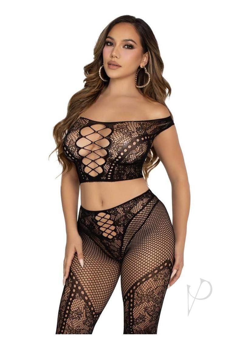 Net Lace Shoulder F… - image