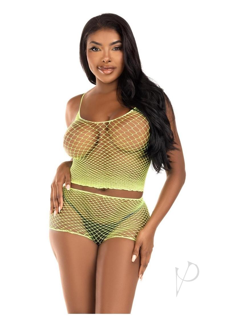 Twist Net Tank Top … - image