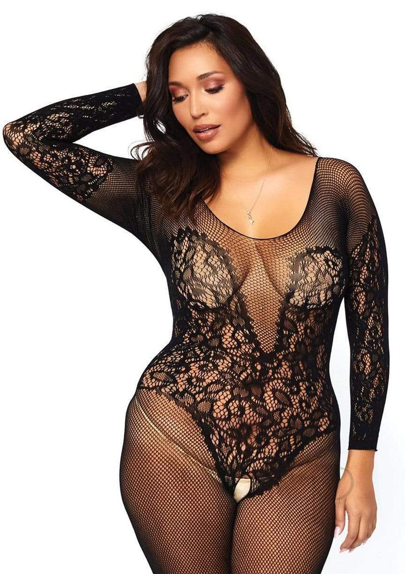 Vine Lace Bodystock… - image