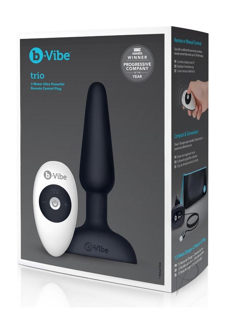 B-Vibe Trio Plug Bl… - image